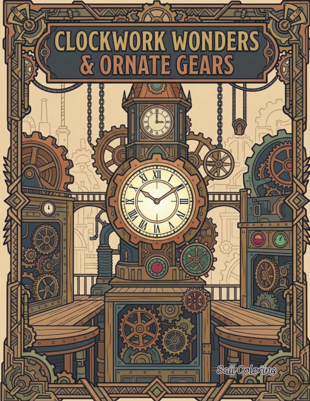 Clockwork Wonders & Ornate Gears: An Intricate Steampunk Adventure: A Coloring Journey Through Mechanical Realms