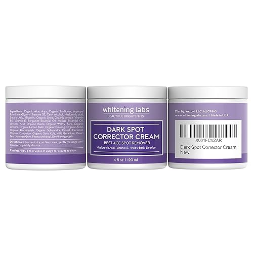Miniatura 5 de Whitening Labs - Corrector de manchas oscuras, hidratante antienvejecimiento para cara, cuerpo, áreas sensibles, hombres y mujeres