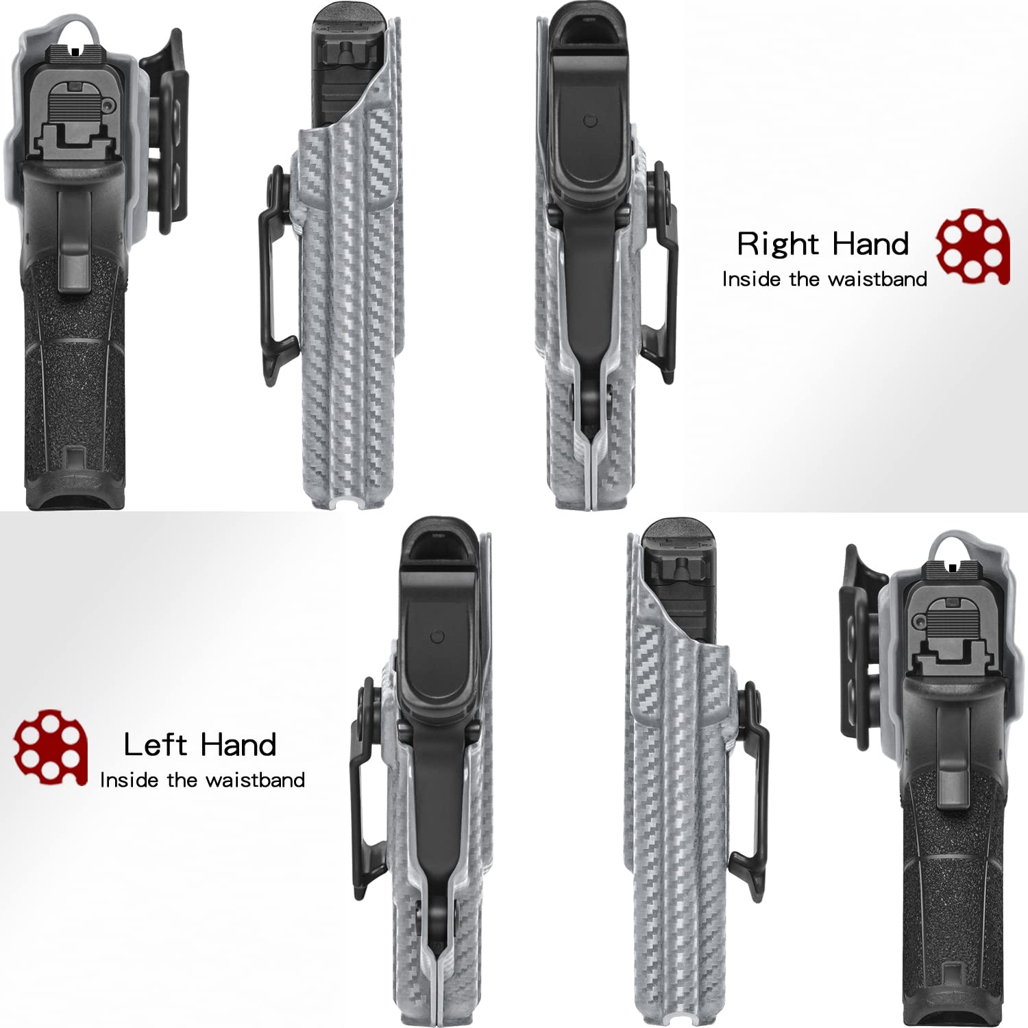 Amberide IWB/OWB Kydex Holster For Springfield XD-S 3.3 & XD-S MOD.2 3.3 (Ambidextrous)