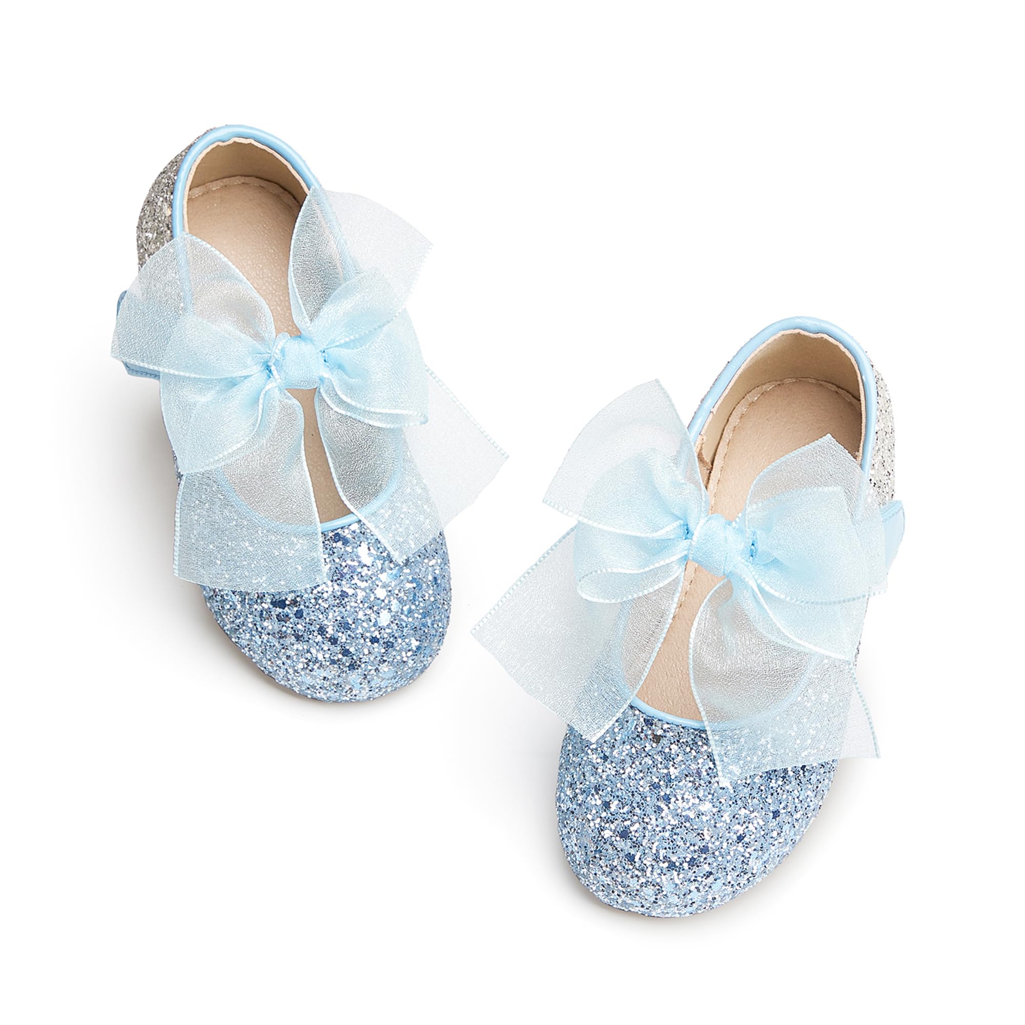 Kiderence Toddler Little Girls Dress Shoes Ballerina Ballet Flats Kids Mary Janes — view 10