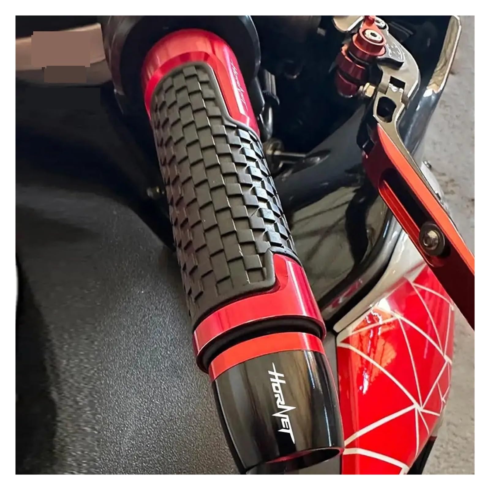 Bilancieri Manubrio Moto Universale per CB600 CB900F HOR&Net 250 CB600F CB599 CB650F Moto manopole Manubrio estremità della Barra Tappo contrappeso Spina Slitta(Grey)