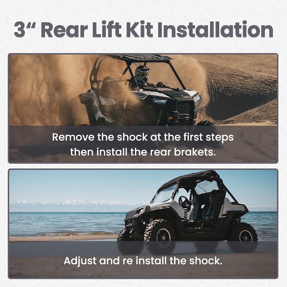 Steps for 3-inch Rear Lift Kit Installation
