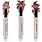Enfuntins Cream Eyeshadow Sticks Set, Long-Lasting, Crease-Proof Eyeshadow with Built-in Smudger Rose Gold Red Shimmer