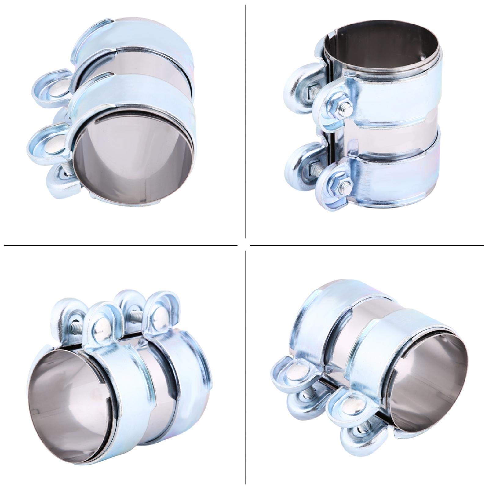 Floshine Morsetti Giunzione Scarico Acciaio Inox 2.25" - Fasche Con Dado