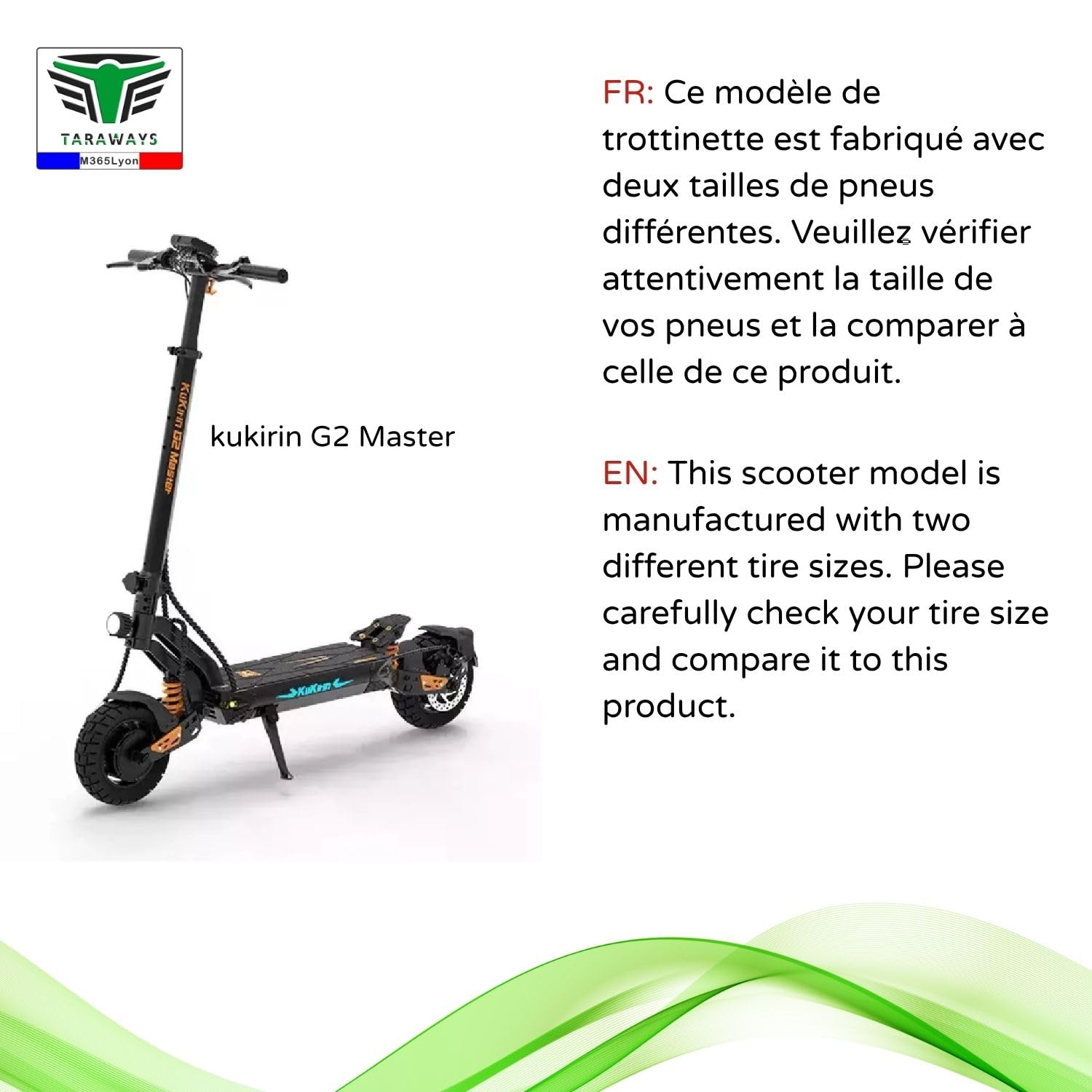 [M365Lyon] Pneu Tubeless 10x2.75-6.5 Pouces pour Trottinettes Electrique UrbanGlide E-CROSS 2x2 All Road 5, E-CROSSE MAX, Speedway 5 - Rockway - Crossover - Dualtron 3, kukirin G2 (1xTire)