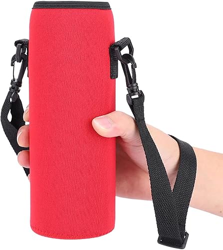 Miniatura 10 de Alomejor Botella de agua de neopreno con correa, cubierta aislada para botellas de agua de 33.8 fl oz para bebidas calientes o frías