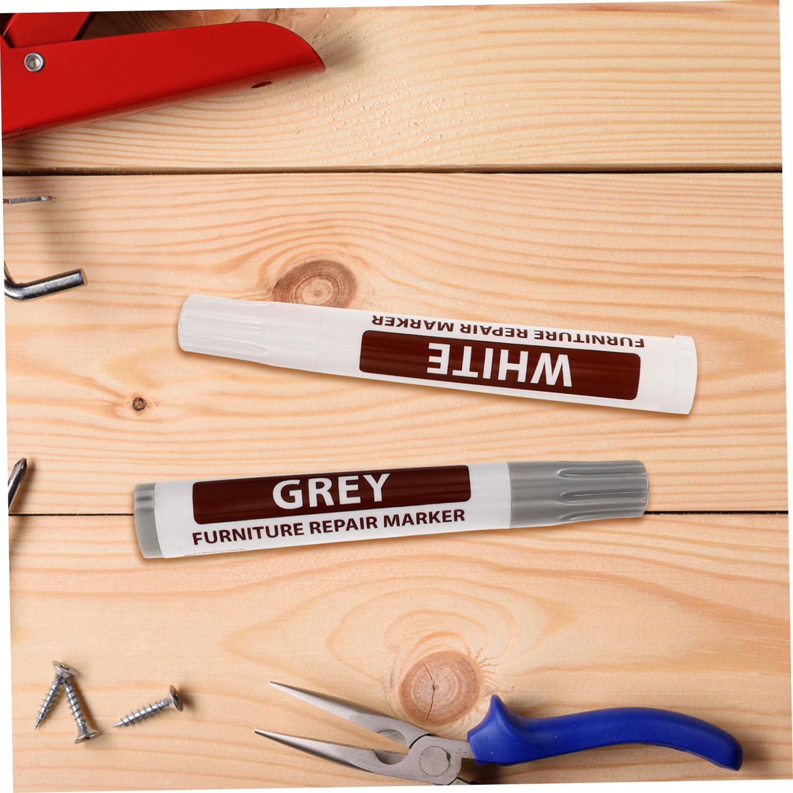 OSALADI 32stücke Teiliges Möbelreparatur Holzmarker Für Kratzer Schnell-trocknend Für Holz Und Mehr Für Tisch Boden Und Möbel Ausbesserungen