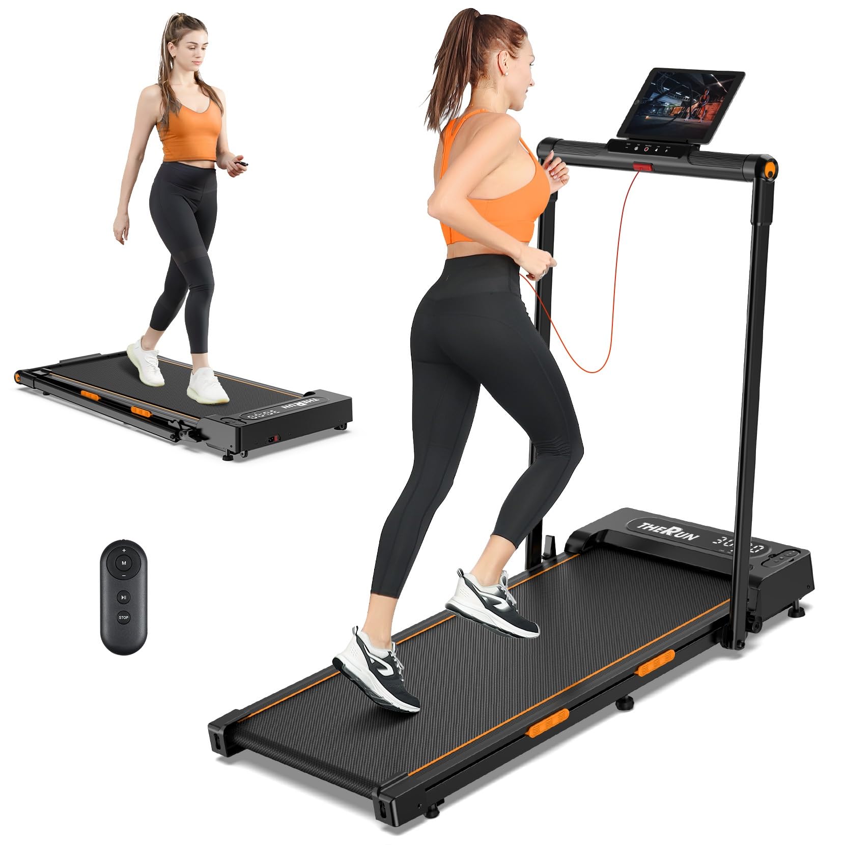 THERUN Walking Pad, 2 in 1 Foldable Treadmill