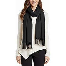 女式冬季围巾、纯色时尚长披肩包裹、婚礼派对羊绒围巾帕什米娜披肩包裹