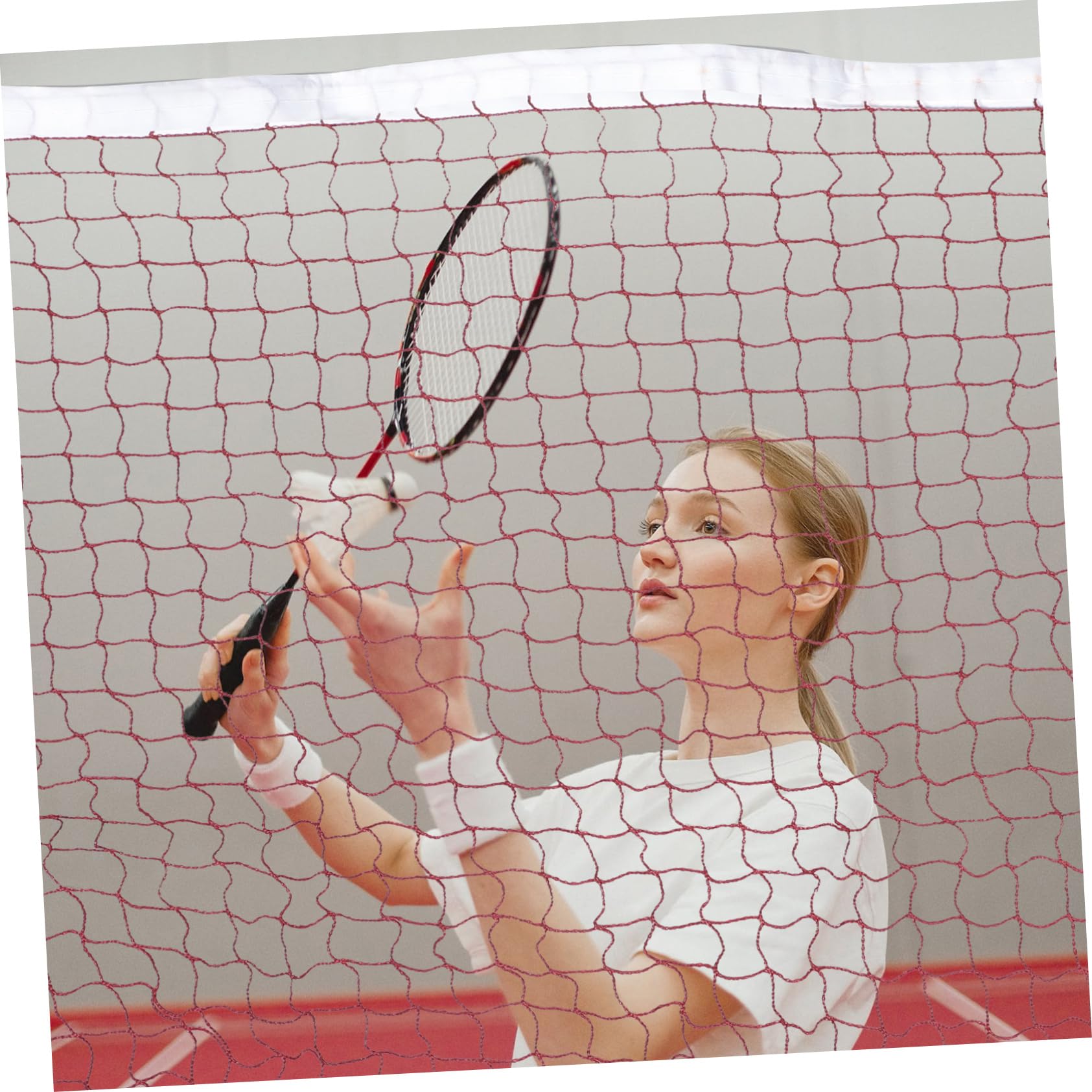 INOOMP Badminton Equipment 2-Piece Volleyball Net Set Net for Indoor/Outdoor Portable Easy to Store