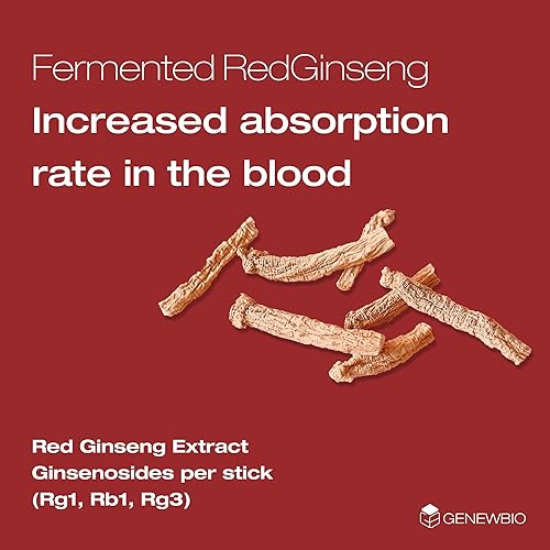 Miniatura 2 de CK3000+ Barra de extracto de ginseng rojo coreano fermentado Panax Ginseng de 6 años de edad, 100% 3000 mg por barra, alto ginsenósido (30 mg),