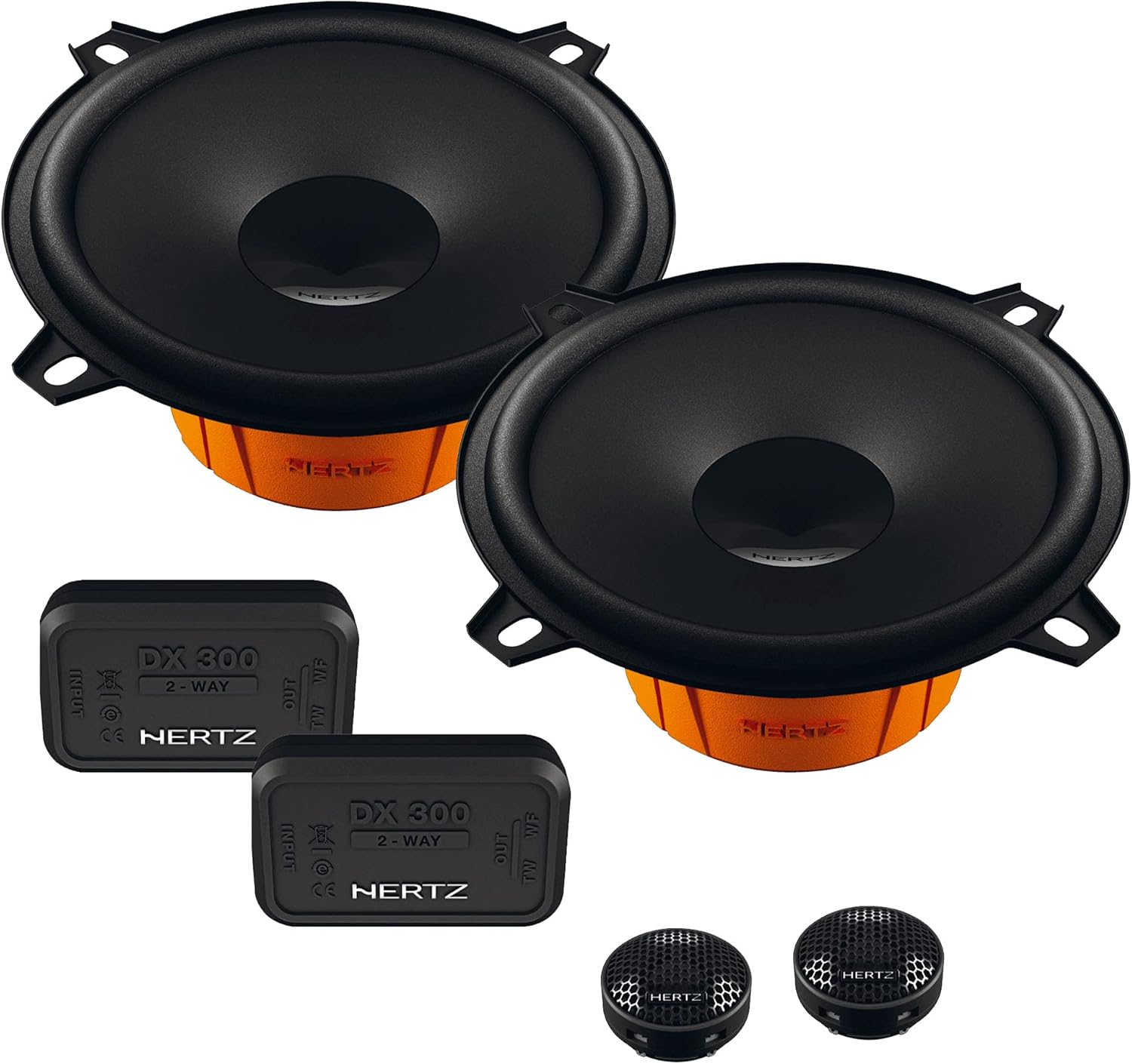 HERTZ Dieci Series DSK-1303 Component Speaker Kit 5.25" 2-Way with RKFR5 Roadkill Fast Rings