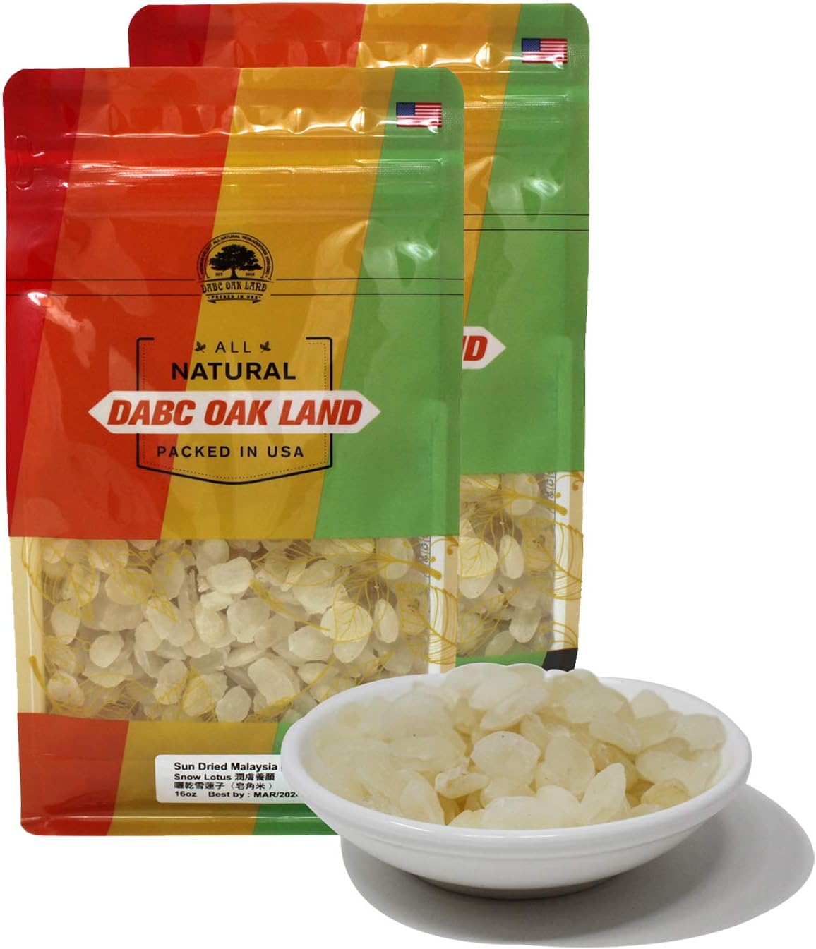 DOL Dried Natural Malaysia Snow Swallow Gum Gleditsia Sinensis 清熱潤肺 排毒養顏 AAA級精選 野生雙莢皂角米 雪蓮子 2LB
