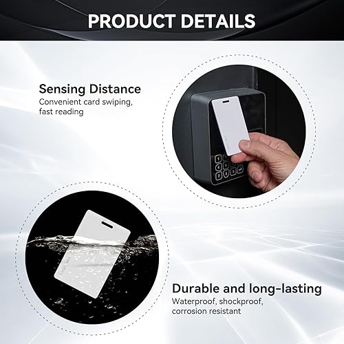 Miniatura 4 de 100 tarjetas de deslizamiento Weigand Prox de proximidad de 26 bits compatibles con lectores y sistemas de formato ISOProx 1386 1326 H10301.