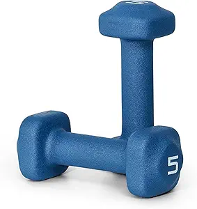 Tone Fitness Neoprene Dumbbell Weight Pairs with Anti-Roll Square Head | Multiple Options