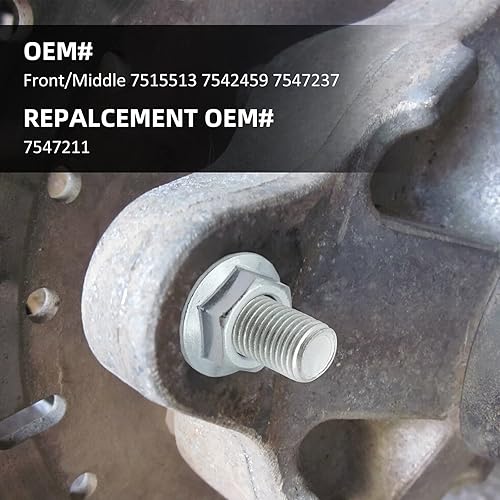 Miniatura 6 de Pernos de rueda delanteramedia 7515513 para Polaris Sportsman Ranger Outlaw Magnum Trail Blazer Trail Boss Predator Scrambler ATP Hawkeye 8 unidades