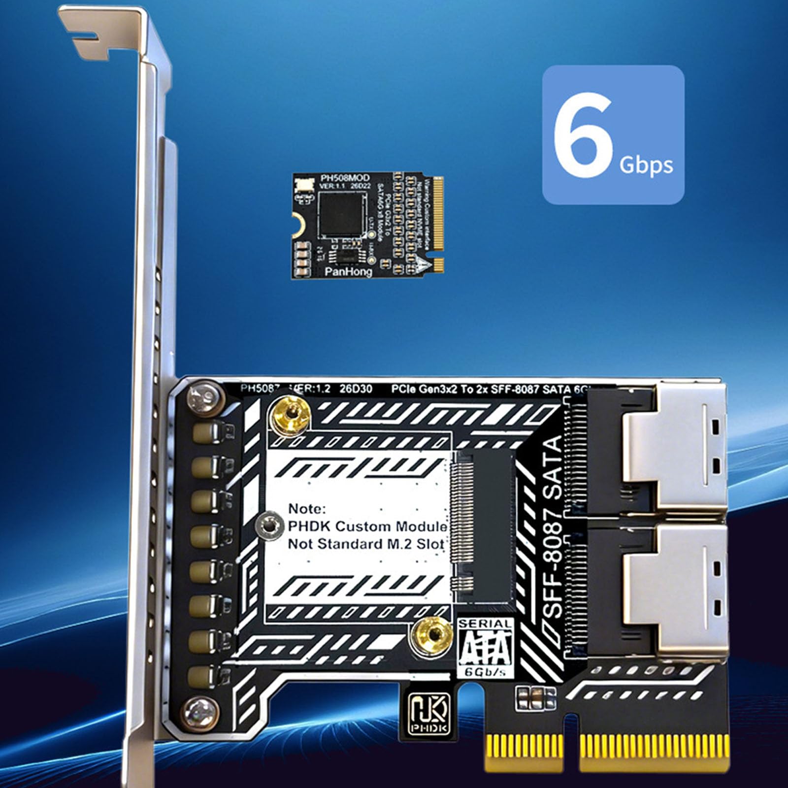 Carte adaptateur de stockage avec dissipateur thermique intégré