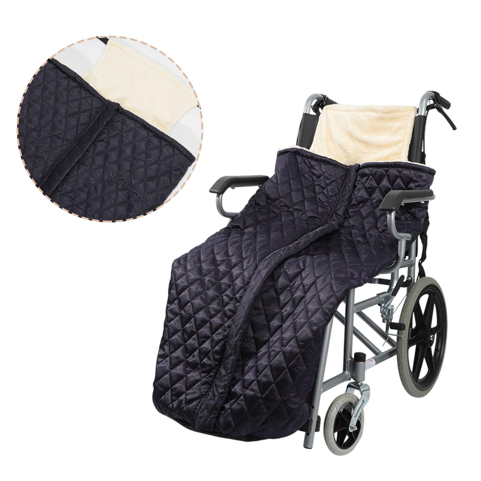 Manta térmica de viaje para invierno, diseño envuelto en silla de ruedas, poncho impermeable para mantenerse caliente en interiores y exteriores