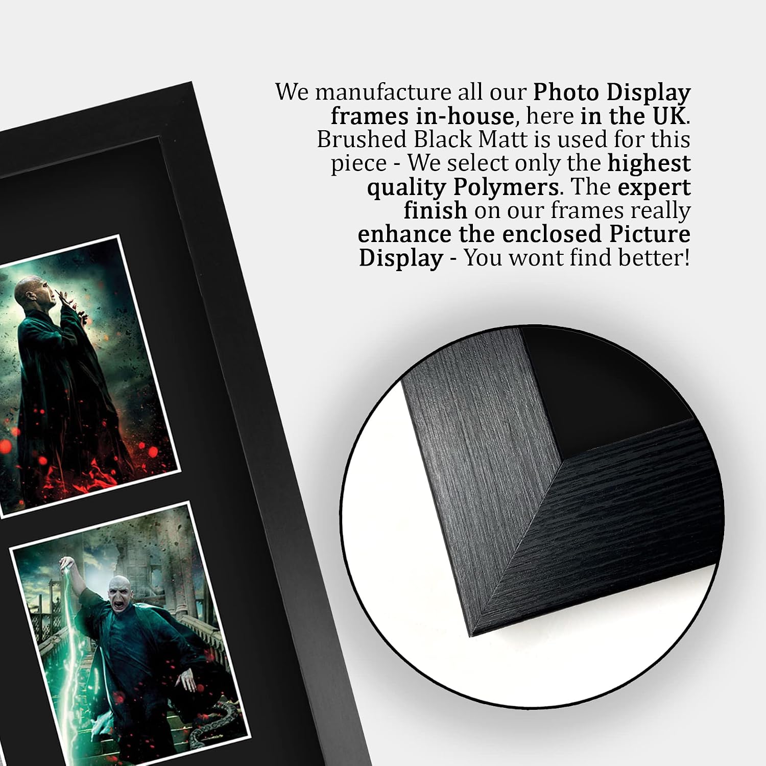 HWC Trading Ralph Fiennes Harry Potter Lord Voldemort 16 x 12 inch (A3) Printed Gifts Signed Autograph Picture Display for Movie Memorabilia Fans - 16" x 12" Framed