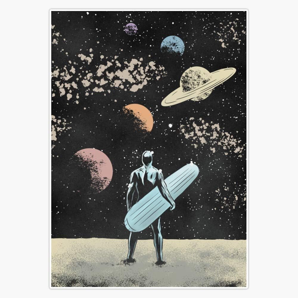 Silver Surfer Sticker Amazon.com: Silver Surfer - Herald of Galactus Vinyl Sticker Waterproof ...