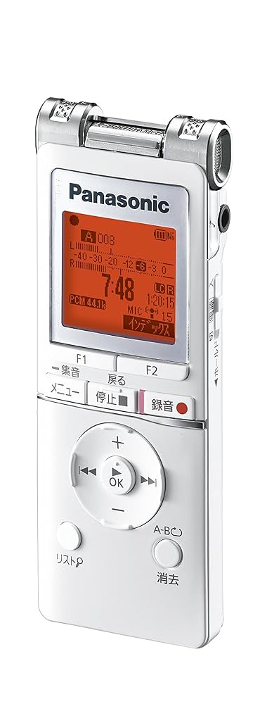 Amazon.co.jp: Panasonic ICレコーダー 4GB ホワイト RR-XS455-W