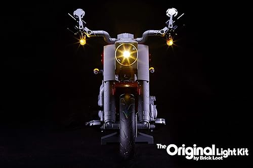Miniatura 3 de Brick Loot Kit de luces LED de lujo para tu Lego Harley Davidson Fat Boy Motorcycle Set 10269 (juego de Lego no incluido)