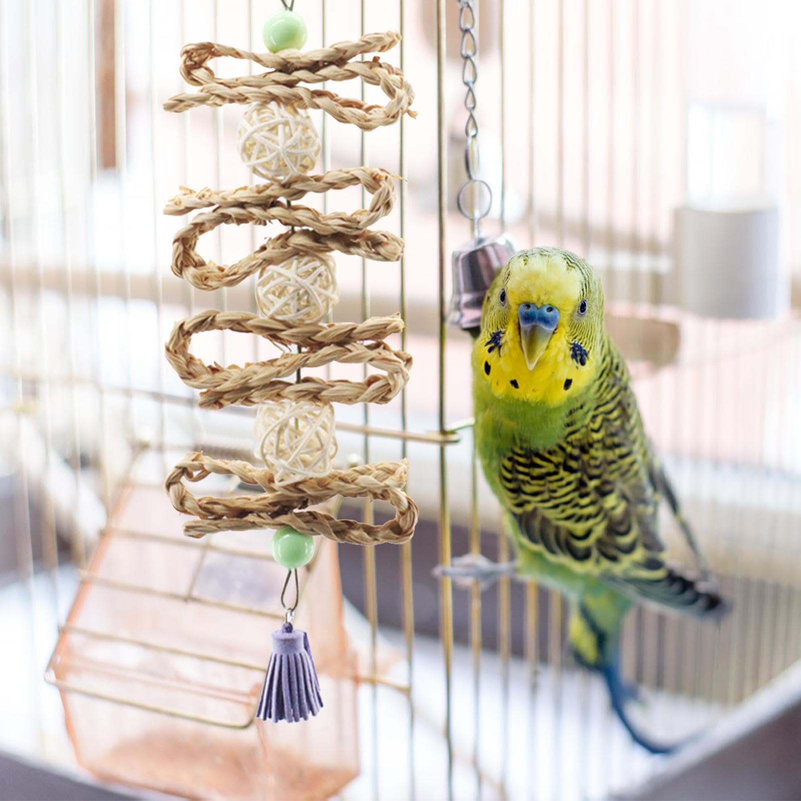 大型インコ、オウムおもちゃ Amazon | YFFSFDC インコ オウム おもちゃ 鳥用 ストレス解消