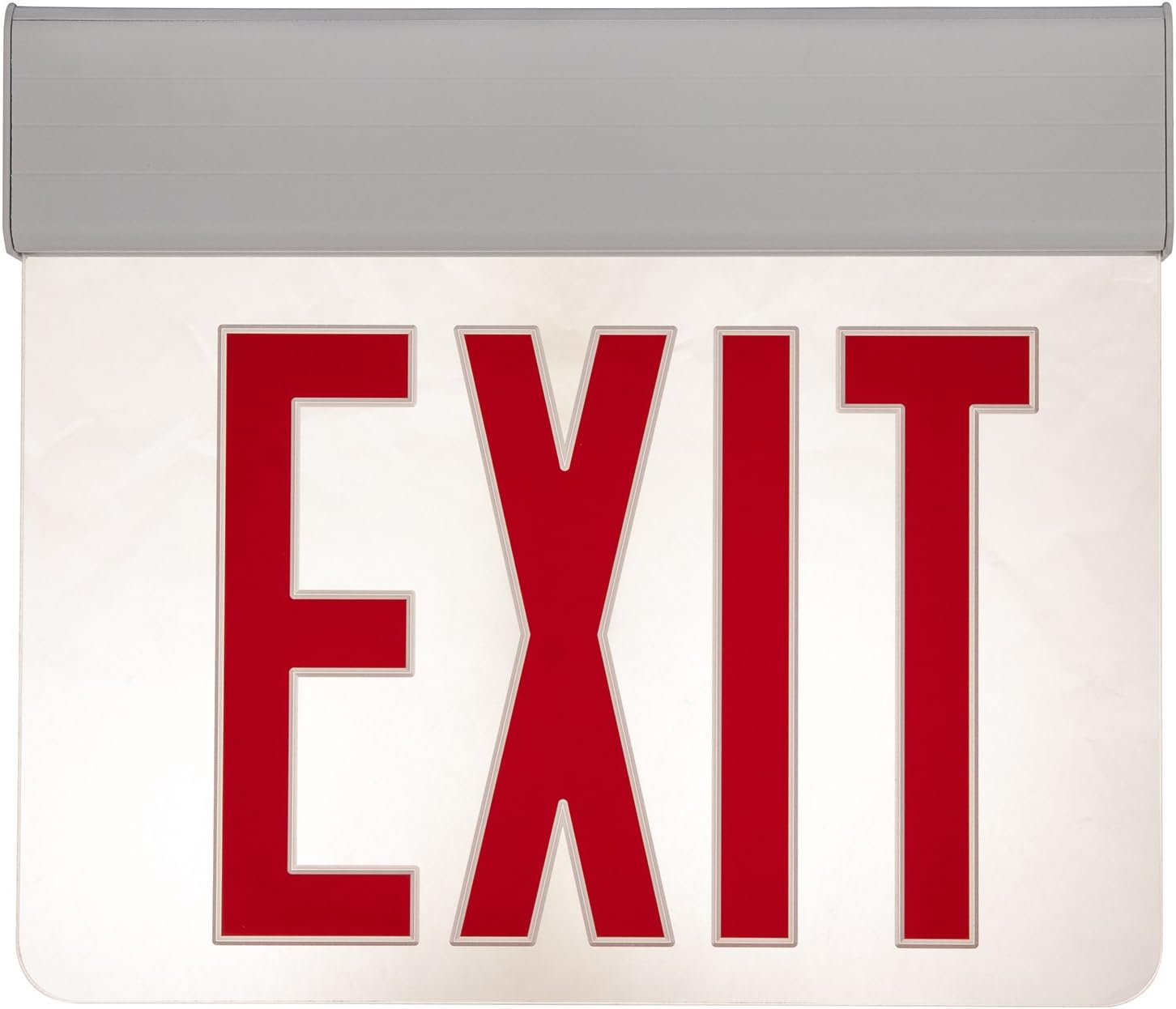 Sunlite 04317-SU EXIT/EDGE/SU/1F/RC/WH/NYC Surface Mount Exit Light