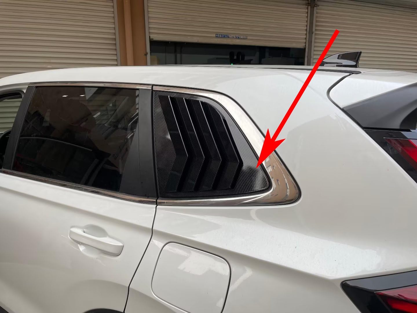 2Pcs Carbon Fiber Rear Side Window Louvers Cover Air Vent Scoop Shades Cover Blinds Trim Compatible with Honda CRV CR-V 2023 2024 2025 2026