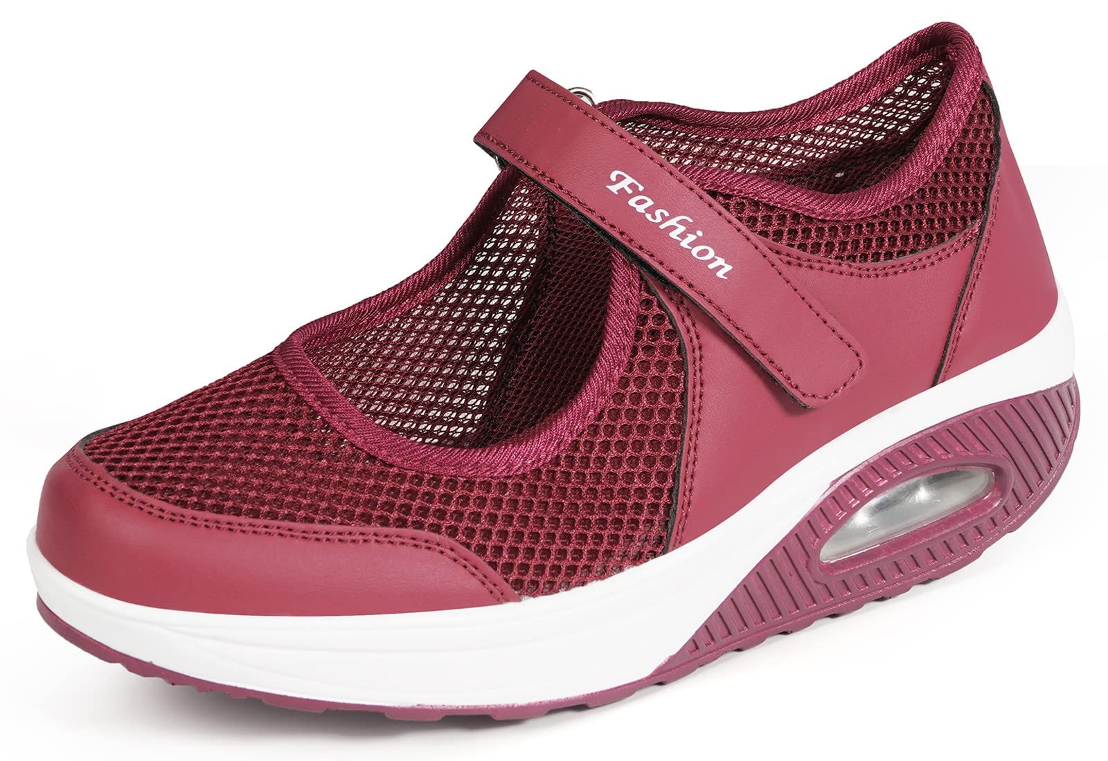 Dinint Sandalias para Mujer Malla Mary Jane Zapatos de Tela para Mujer Merceditas Plataforma Ligero Zapatillas Zapatos para Caminar Zapatillas De Deporte Talla 35-42 Zapatos de Deporte Mocasines Negros