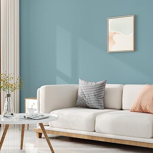 Miniatura 9 de WESTICK Papel tapiz negro para despegar y pegar, impermeable, papel adhesivo negro para paredes de gabinetes, papel adhesivo negro extraíble, papel