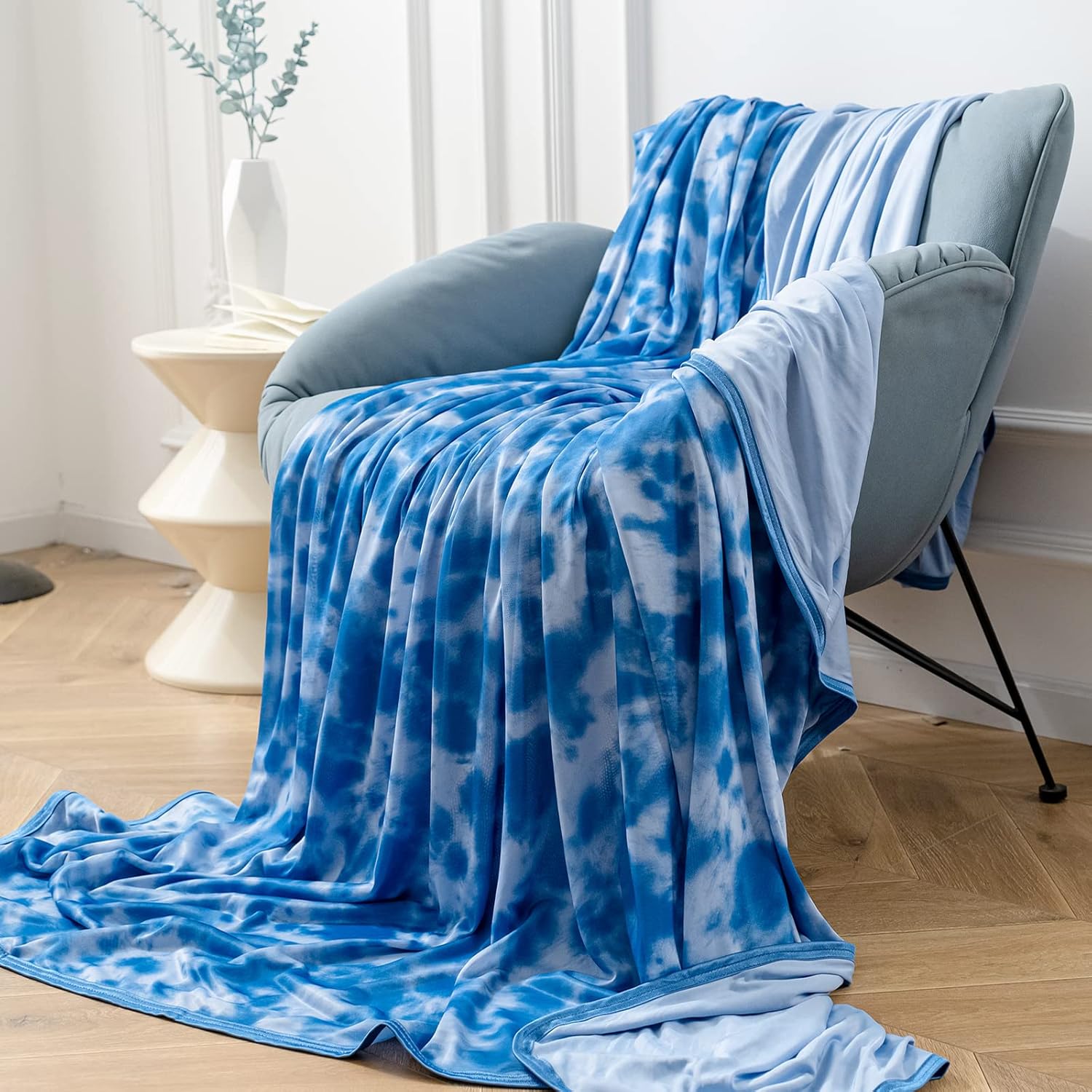 CHOSHOME Cooling Blanket King Size, Double Sided Cold