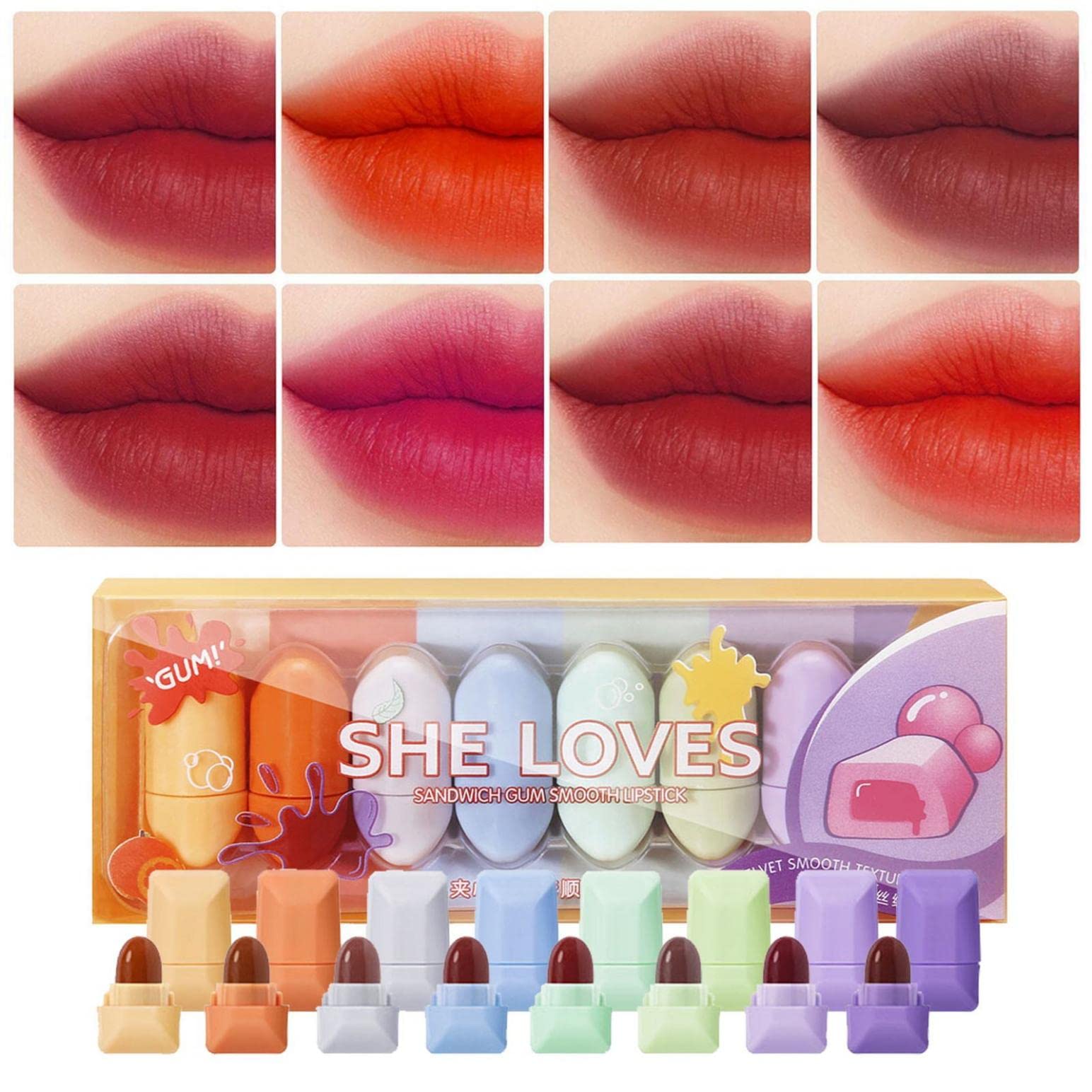 Amazon | 口紅 落ちない 人気 ミニ 口紅セット リップバーム 口紅 安い  