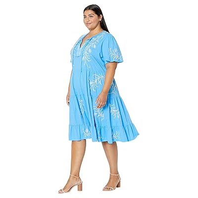 Johnny Was Plus Size Fern Tiered Knit Dress Women