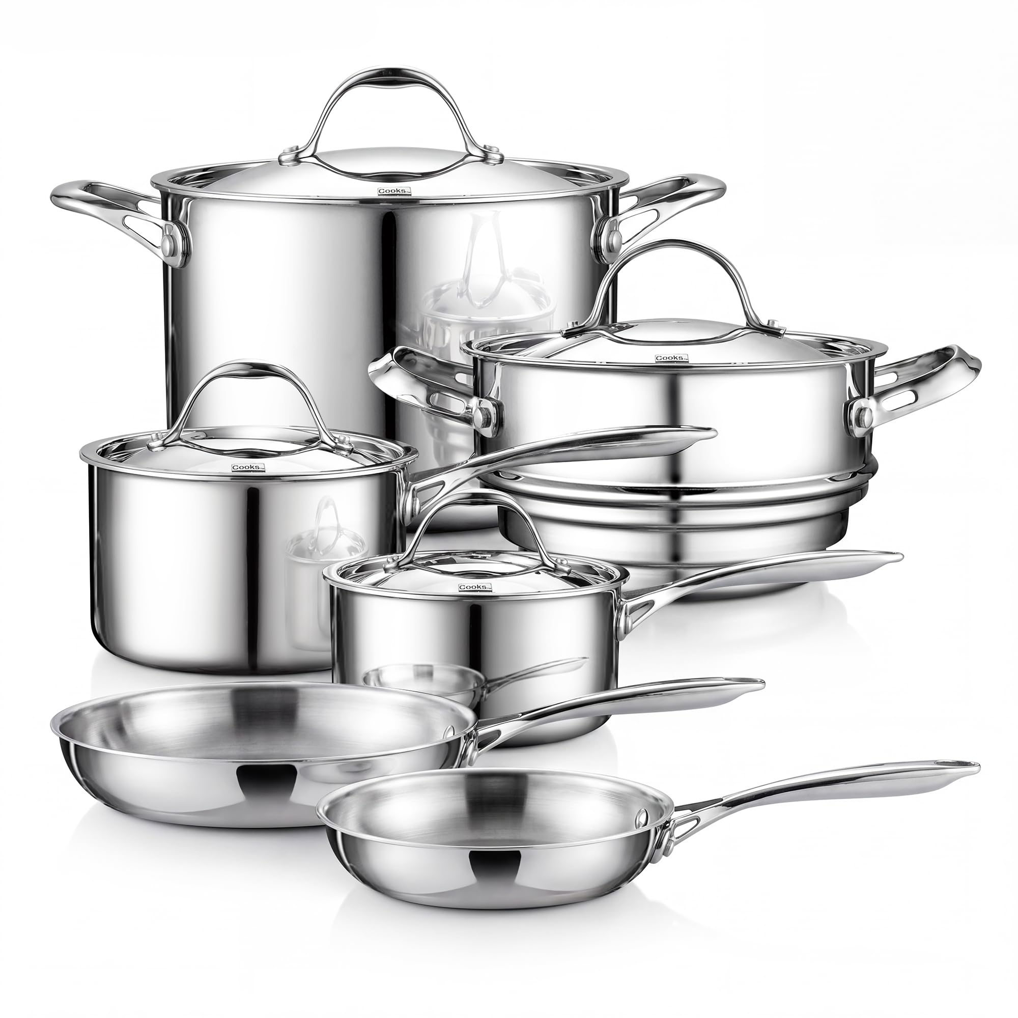 Buy Cooks Standard Multi-ply Clad Stainless Steel Cookware Set