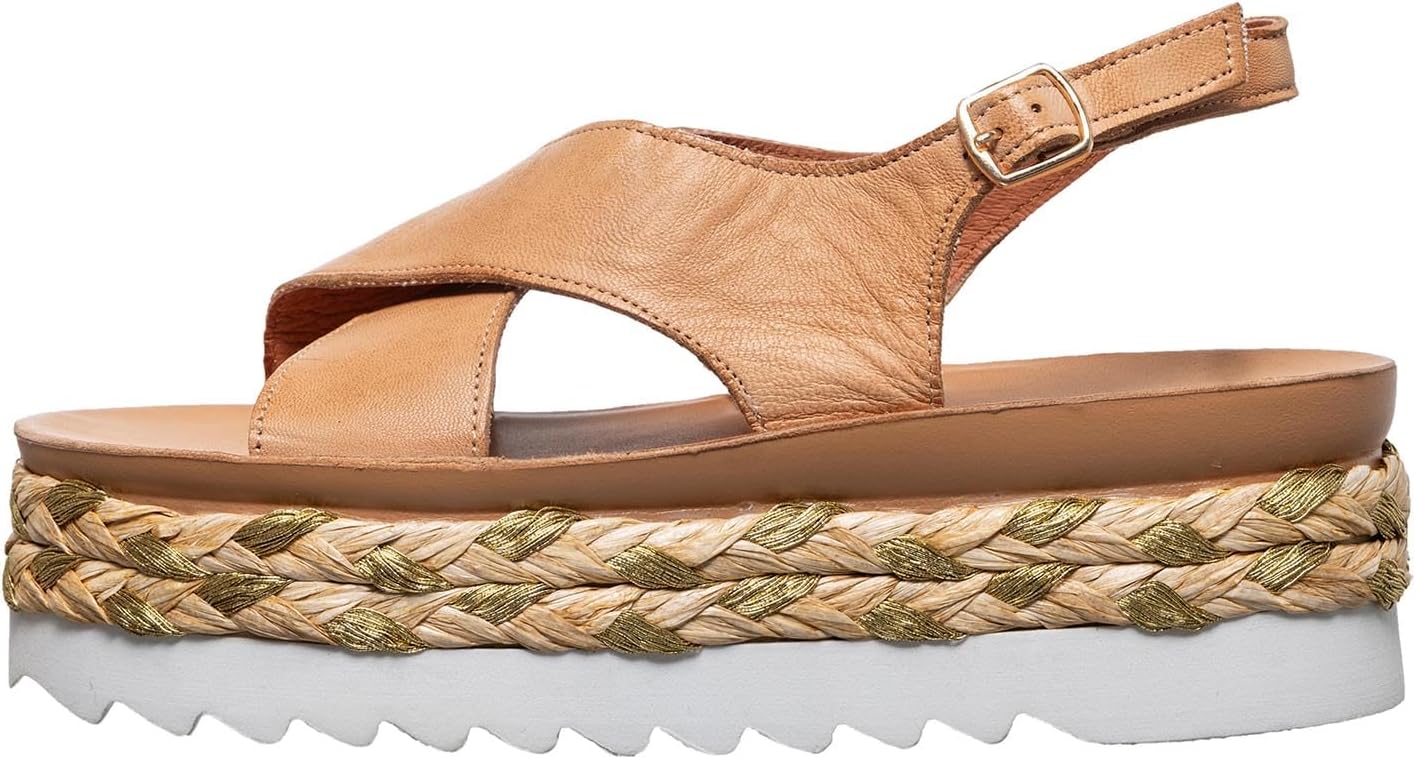 Antelope Women's Abby Leather Flat Platform Sandals