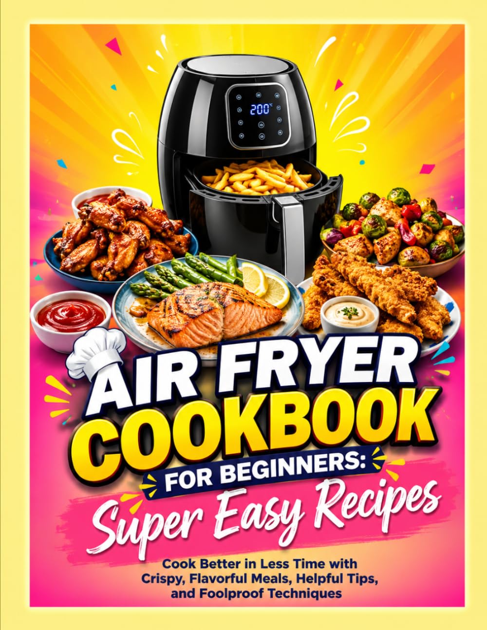 Air Fryer Cookbook for Beginners: Super Easy Recipes: Cook Better in Less Time with Crispy, Flavorful Meals, Helpful Tips, and Foolproof Techniques