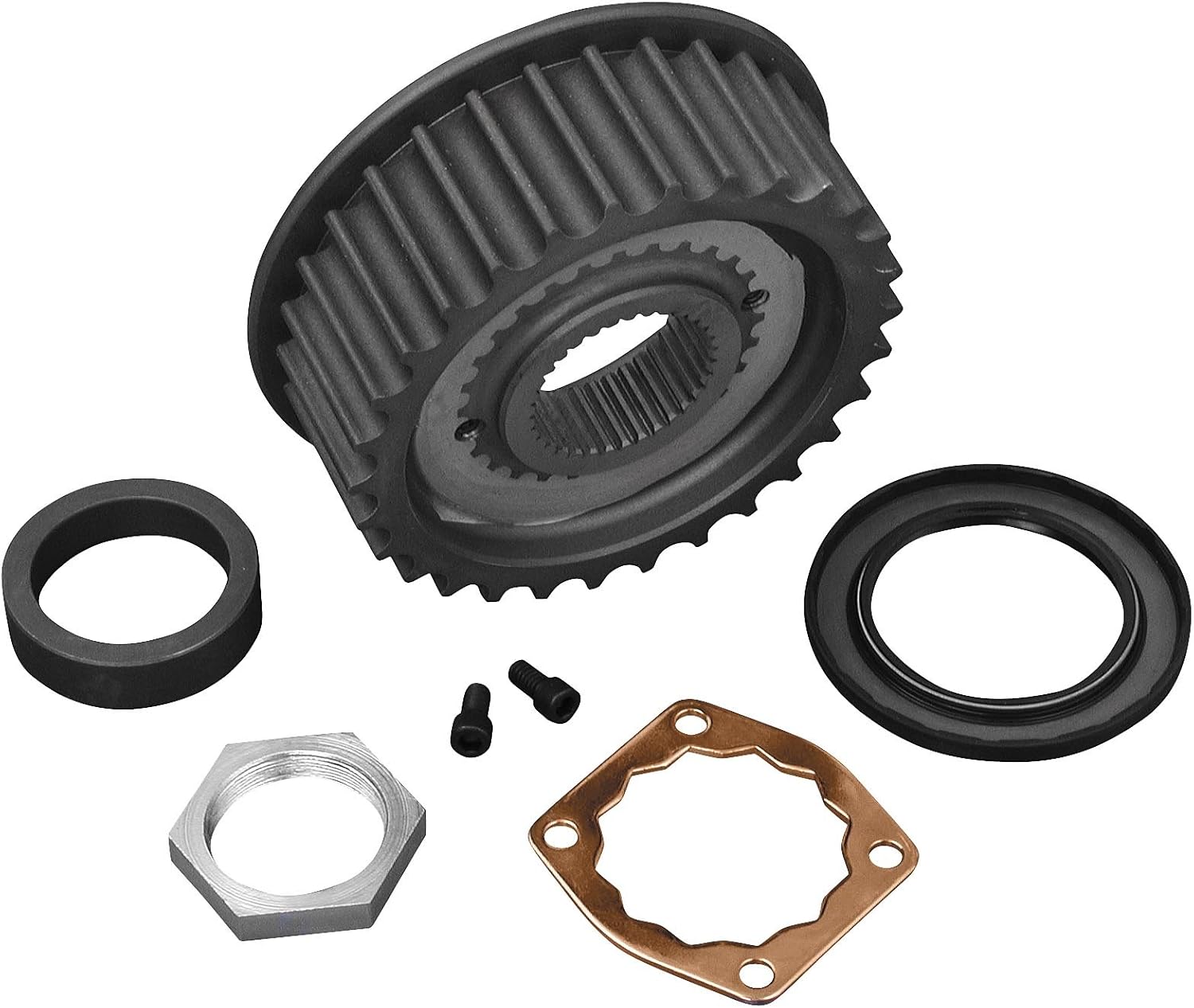 Belt Drive Ltd. 32 Tooth (Stock) Transmission Pulley for Harley Davidson 1985-2 - One Size