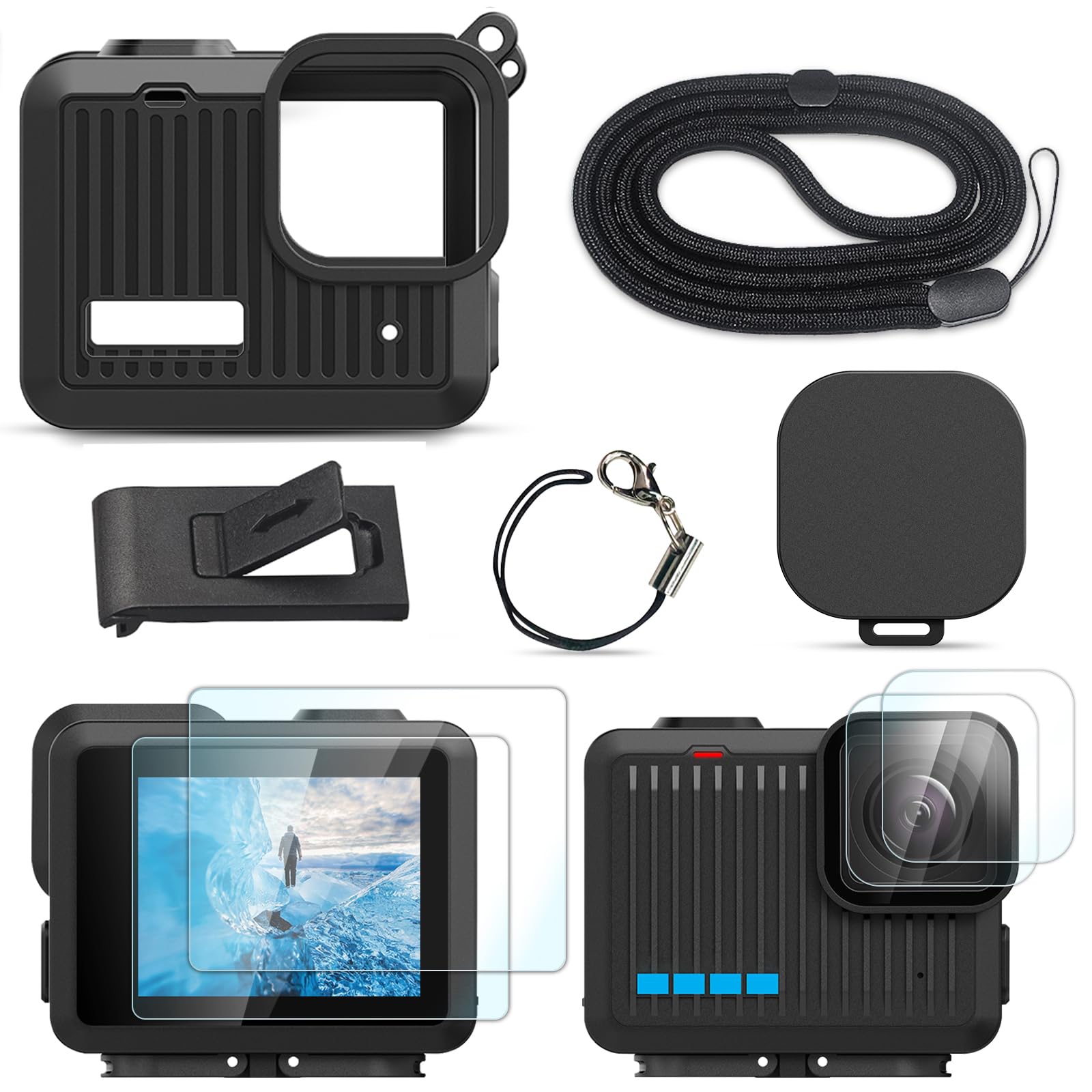Amazon | FiTSTILL シリコンスリーブ ラバーケース Go Pro Hero用 保護 