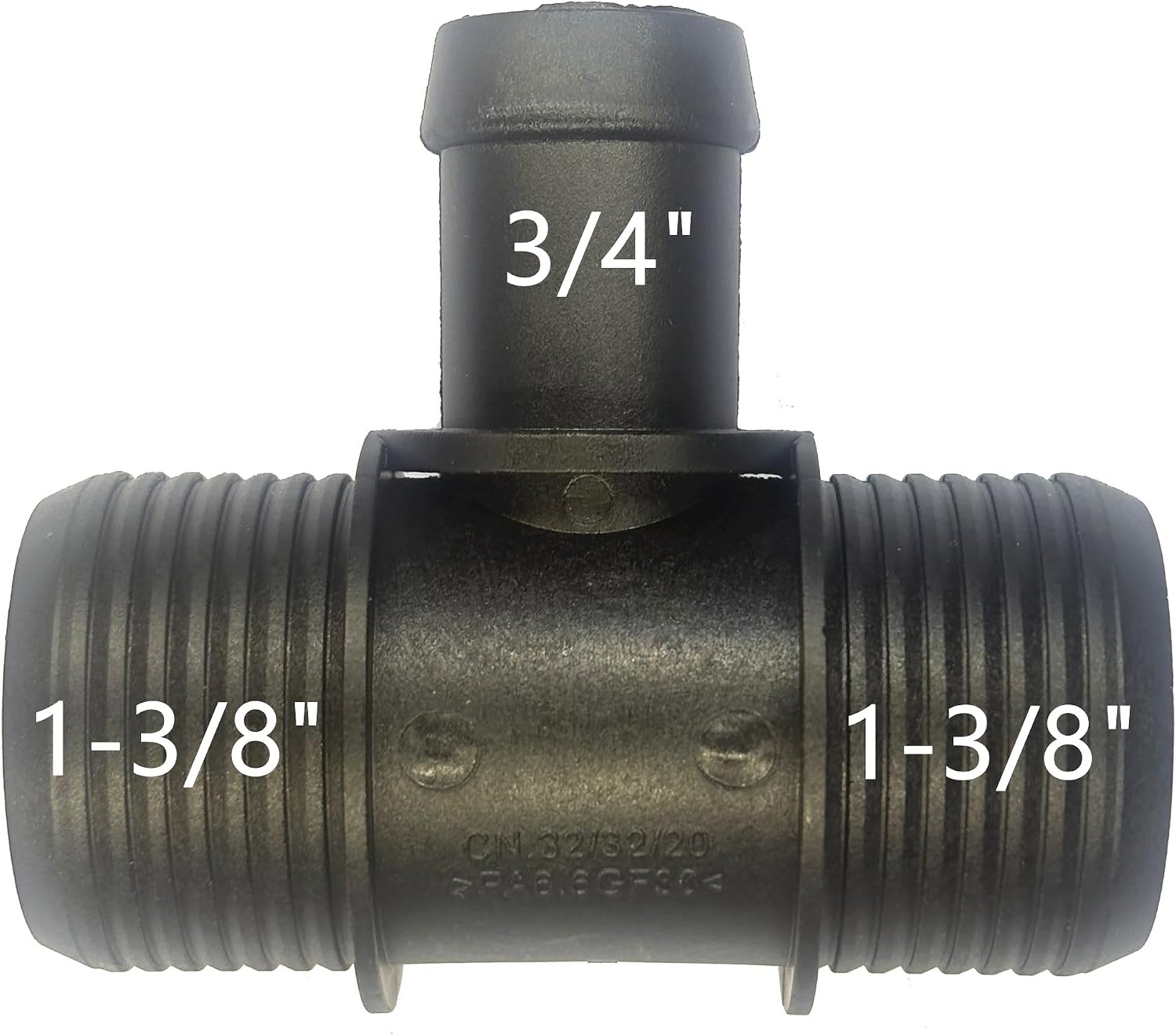 1-3/8" x 1-3/8" x 3/4" Fittings,Radiator Coolant Hose 3-Way Connector,Heater T-Joint Diverter,Water Pipe Splitter Repair Kit for BMW,Mercedes-Benz,Audi,VW,Ford,Porsche,Land Rover,MINI,Jeep,Volvo,35mm