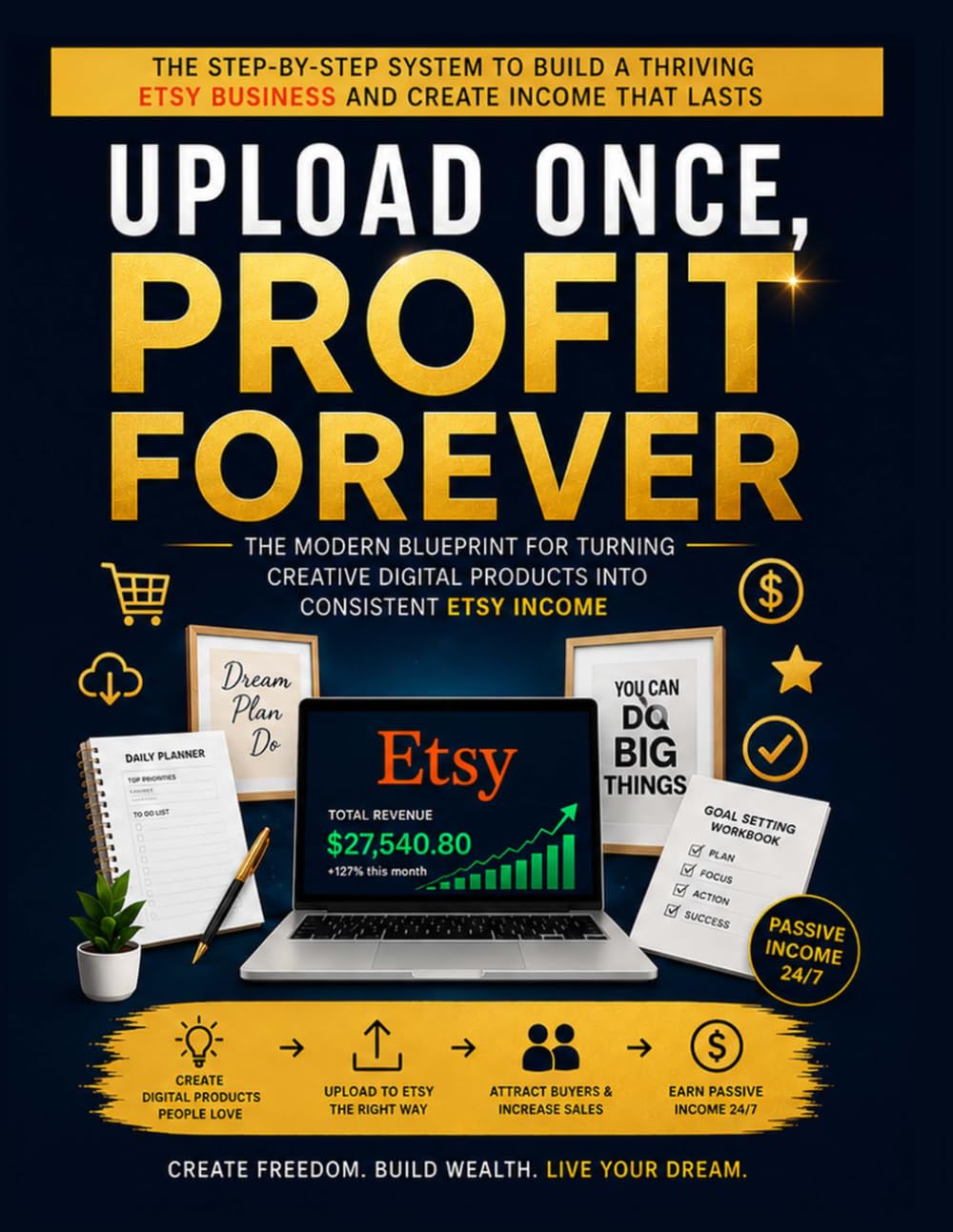 UPLOAD ONCE, PROFIT FOREVER: The Modern Blueprint for Turning Creative Digital Products into Consistent Etsy Income