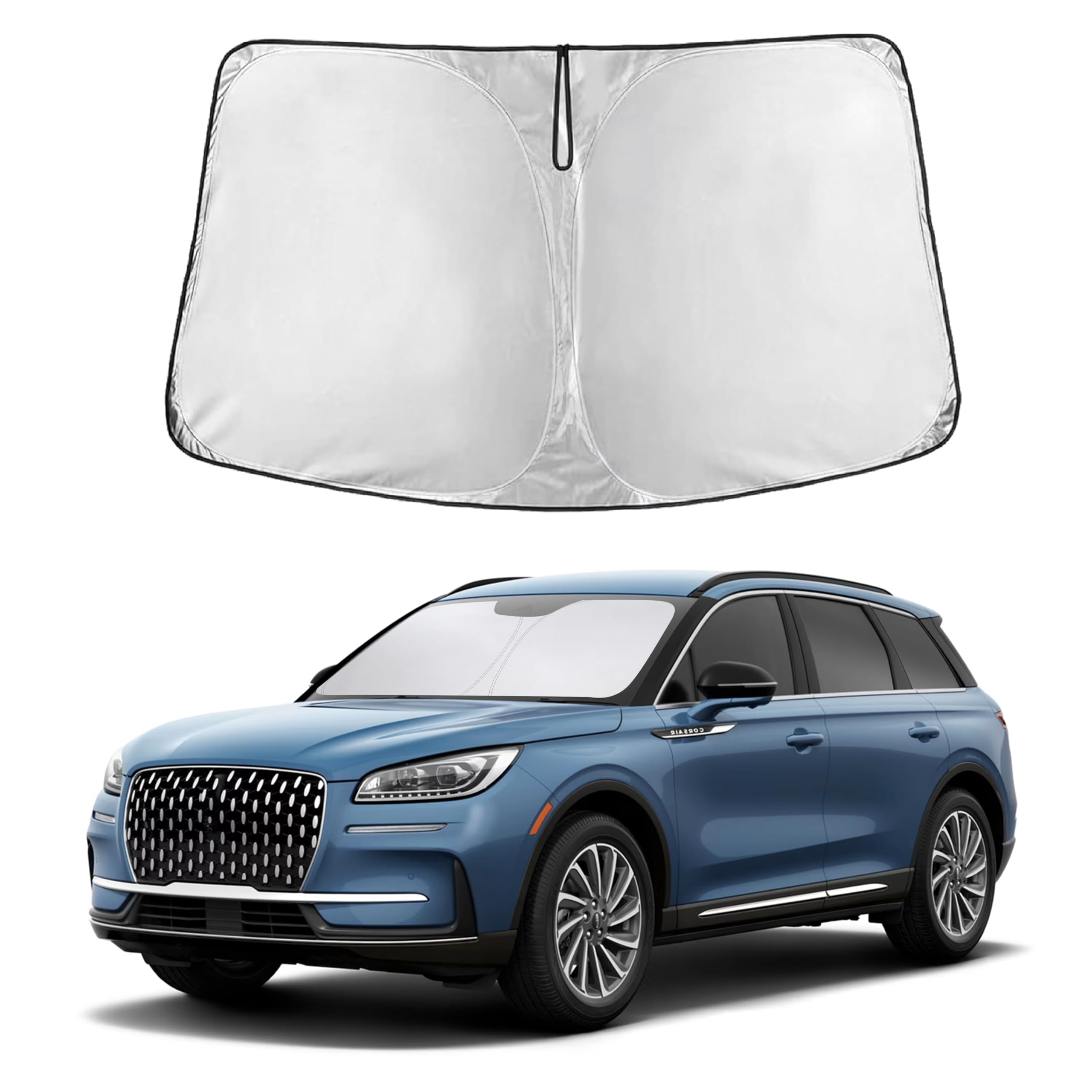 EcoNour Windshield Sun Shade Compatible for Lincoln Corsair 2020-2025 2026