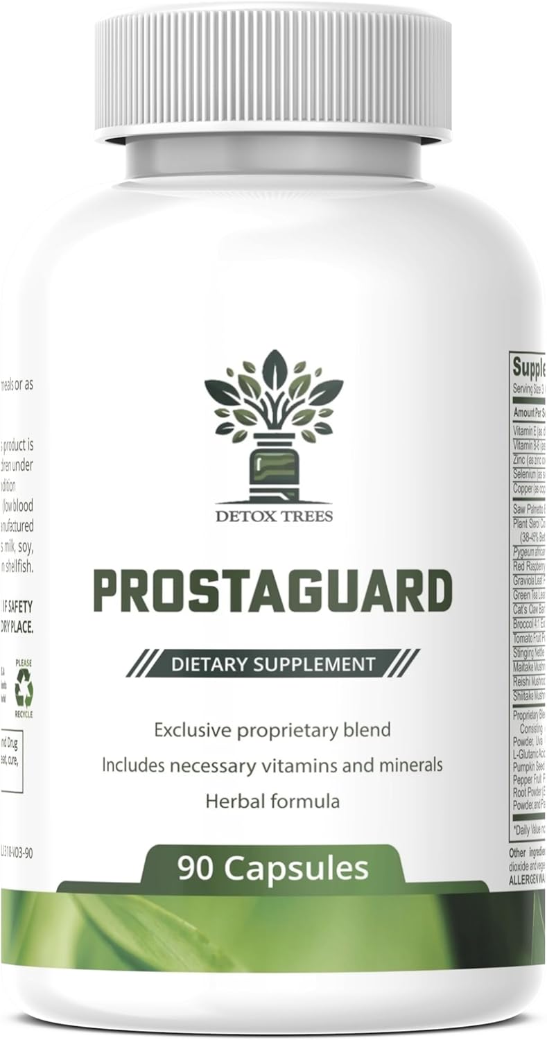Prostate Supplement for Men - Saw Palmetto, Pygeum Africanum, Beta Sitosterol, Zinc - Urinary Flow and Bladder Control Support - 90 Capsules