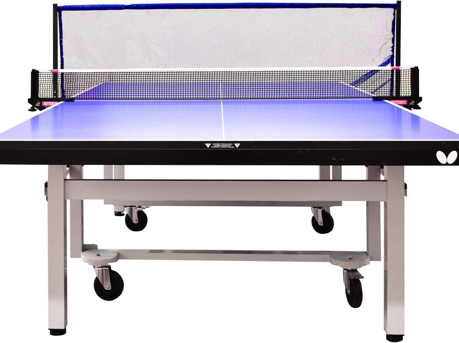 Table Tennis Ball Collection Net #2—Captures Your Shots & Saves Your Back—for Ping Pong Ball Shooters, Multi-Ball Drills, Or Serve Practice—Fits All Ping Pong Tables—Blue