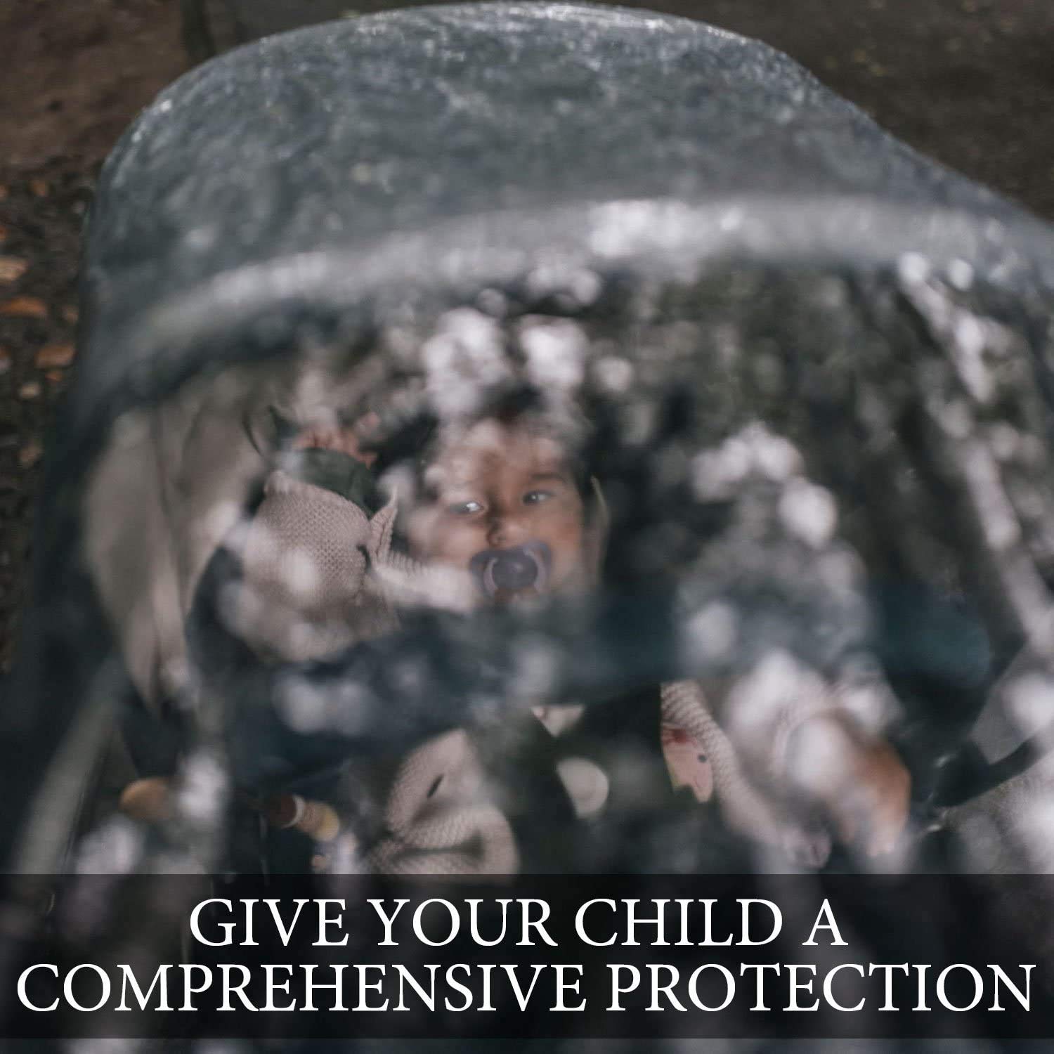 Copri Passeggino Impermeabile Universale - Antipioggia E Antivento, Trasparente - Foto 9