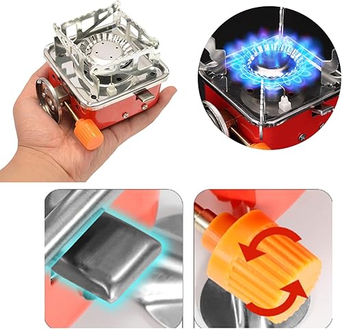 Miniatura 2 de Cocina de camping Estufa plegable Quema Pequeño Campamento Cuadrado Picnics Picnic al aire libre Camping