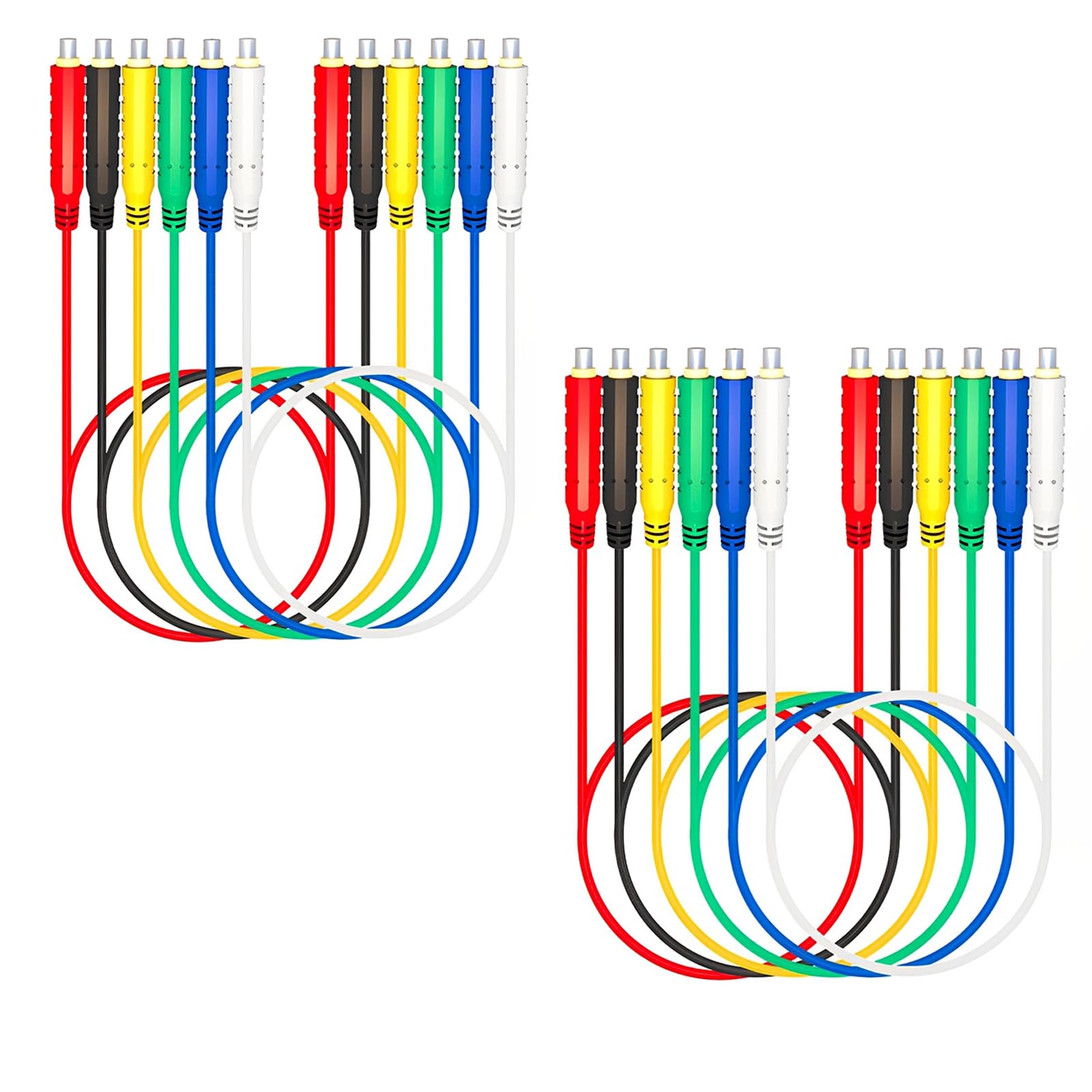 Magnetic Test Leads 6Pcs Silicone Soft Flexible Magnetic Jumper Wires Professional Low Voltage Magnetic Electrical Jumper Wires 30V AC/5A 20AWG Sensors Switches Test Lead Wires HVAC (12Pcs)