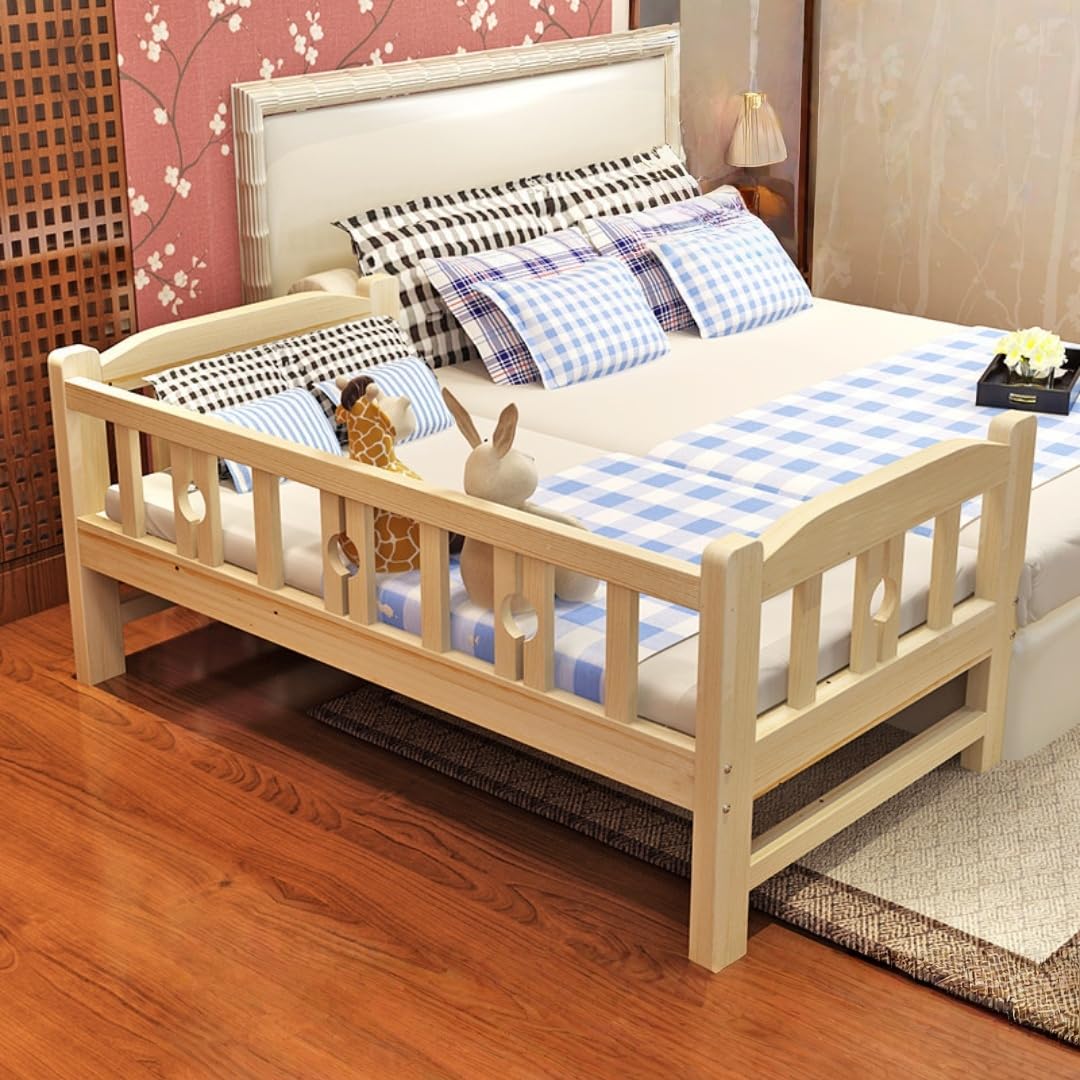 Amazon.co.jp: VGVG 子ども用ベッド 頑丈な木製子供用 ガードレール