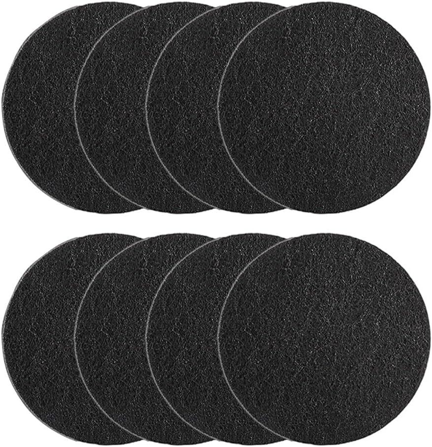 Carbon Filter Replacement Pads for Compost Bins 8 Pack of Circular Inserts Designed to Work with Select Indoor Waste Collection Units (184 * 10mm)