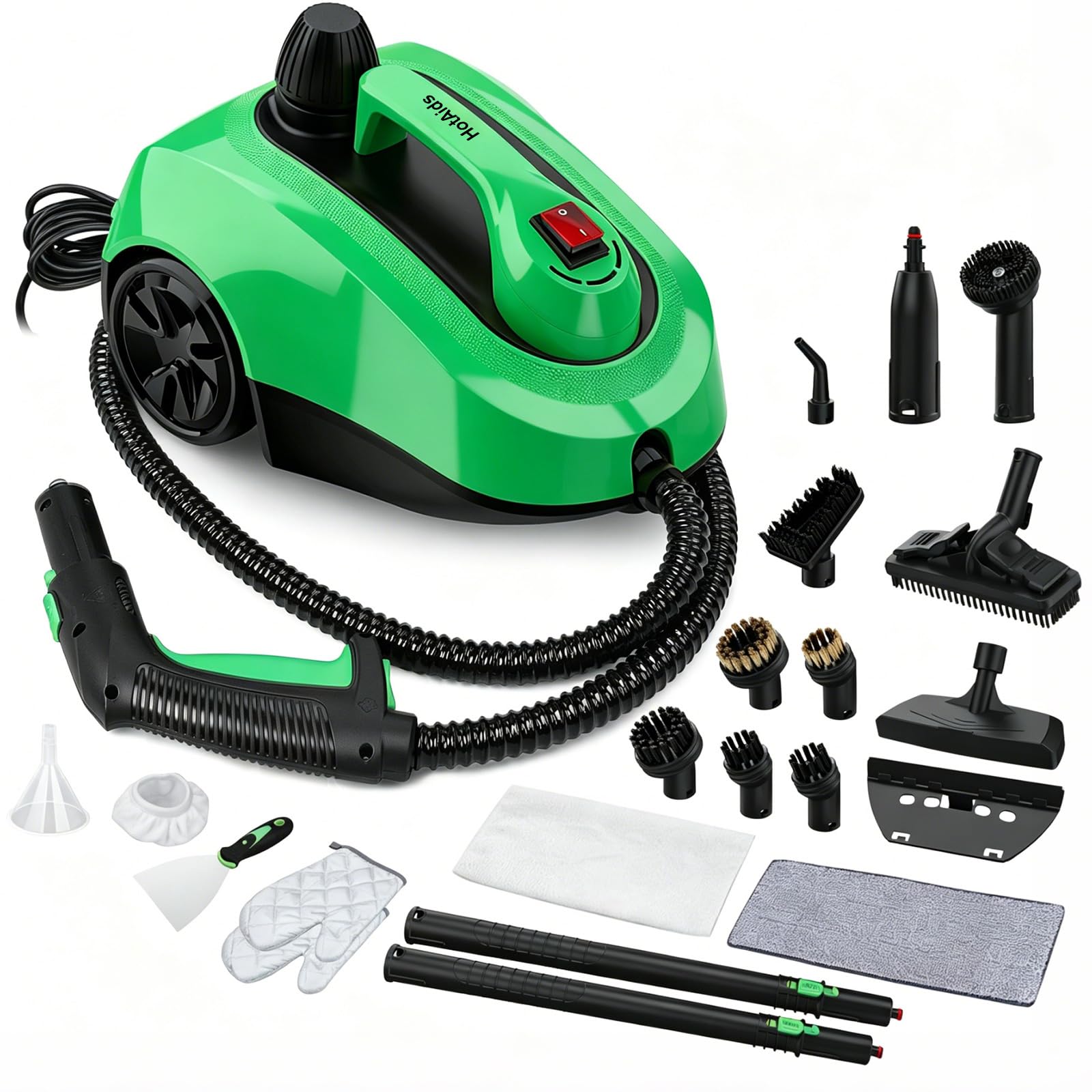 Limpiador de vapor para muebles y sofás con cable de 5m para desinfectar el coche y tapicerías